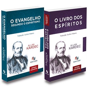 Kit O Evangelho Segundo o Espiritismo + O Livro dos Espíritos - Letras Gigantes