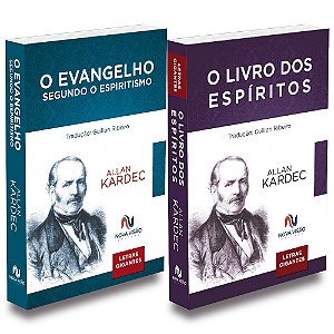 Kit O Evangelho Segundo o Espiritismo + O Livro dos Espíritos - Letras Gigantes