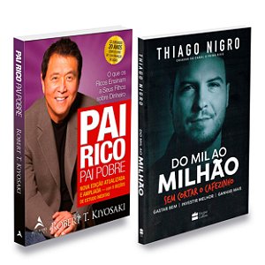 Livros Pai Rico, Pai Pobre e Do Mil ao Milhão