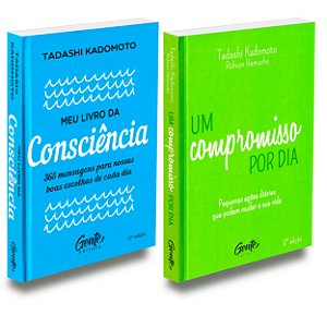 Kit Tadashi Kadomoto Livro da Consciência+Compromisso Por Dia