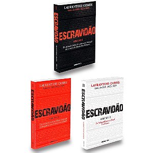 Livros Escravidão Volumes 1, 2 e 3 Laurentino Gomes