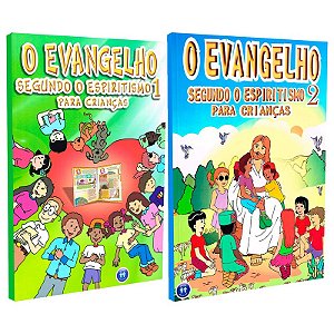 Kit O Evangelho Segundo o Espiritismo 1 e 2 Para Crianças
