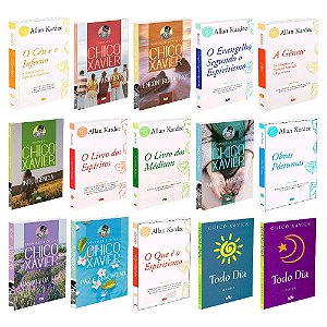 Kit Livraria Kardec e Chico Xavier - 41 livros