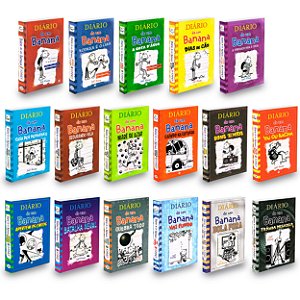 Coleção Diário de um Banana - 17 Livros (Vol. 1 ao 17) Capa Dura
