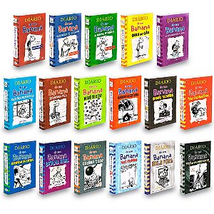 Coleção Diário de um Banana - 17 Livros (Vol. 1 ao 17) Capa Dura