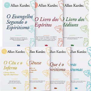 Kit Codificação - Allan Kardec - 07 Livros + 01 Brinde Evangelho No Lar - Ide Editora