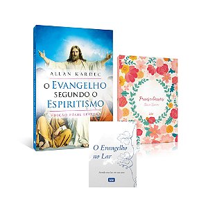 Kit Conexão Com A Espiritualidade: O Evangelho Segundo O Espiritismo ( Fácil Leitura ), Preces E Ora