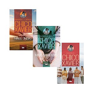 Kit 3 Livros Mensagens Chico Xavier: Companheiro, Mãos Marcadas E Mãos Unidas - Ide Editora