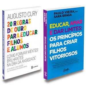 Kit Educar Amar dar Limites + Regras Ouro para Educar Filhos