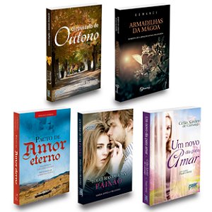 Kit Romances Espíritas - Eternos Namorados - 5 Livros Novos