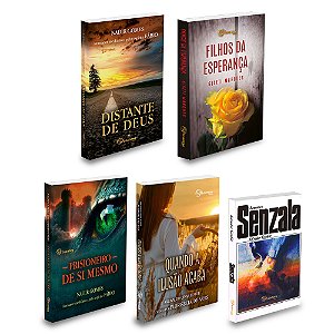 Coleção 5 romances espiritas - 5 livros novos