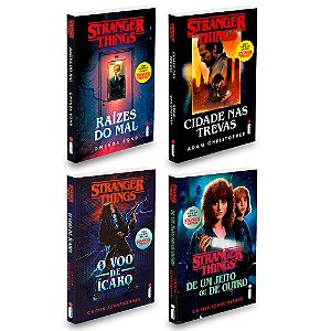 Kit Stranger Things com 4 Livros Oficiais da Série