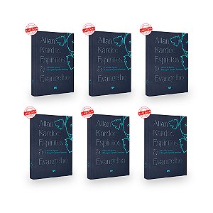Kit 6 Allan Kardec - Espíritos e Evangelho - Capa Dura