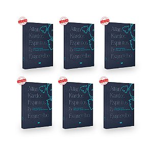 Kit 6 Allan Kardec - Espíritos e Evangelho - Capa Dura