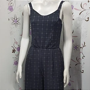 Macacão malha grossa  riscado