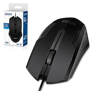 Mouse Óptico com Fio Usb Black 03950 - MS-71 Preto