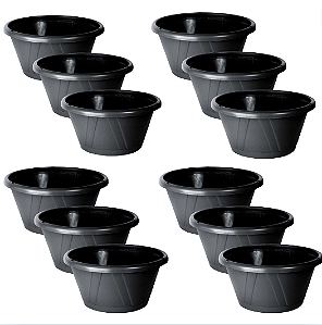 Vaso Cuia 3 Preto Nutriplan - 12 Unidades