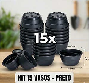 Kit 15 Vasos Cuia 21: Ideal Para Orquidea,jiboias, E Flores