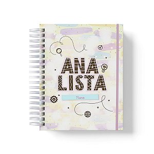 Caderno Personalizado Analista (#01) - A5 15x21cm (PEQUENO) - Com Elástico