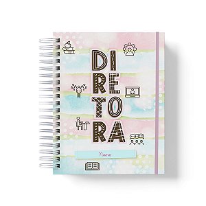 Caderno Personalizado Diretora (#01) - A5 15x21cm (PEQUENO) - Com Elástico