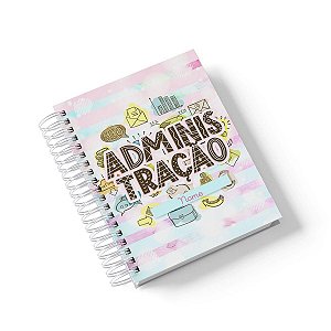 Caderno Personalizado Administração (#01) - A5 15x21cm (PEQUENO) - Com 100 Folhas