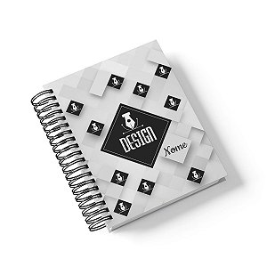 Caderno Personalizado Design (#03) - A5 15x21cm (PEQUENO) - Com 100 Folhas