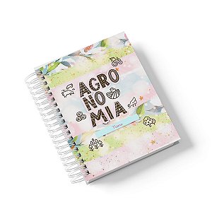 Caderno Personalizado Agronomia (#01) - A5 15x21cm (PEQUENO) - Com 100 Folhas