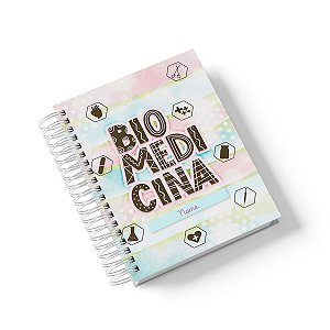 Caderno Personalizado Biomedicina (#01) - A5 15x21cm (PEQUENO) - Com 100 Folhas