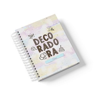 Caderno Personalizado Decoradora (#01) - A5 15x21cm (PEQUENO) - Com 100 Folhas