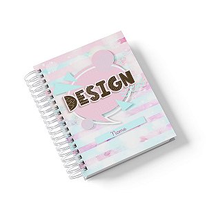 Caderno Personalizado Design (#01) - A5 15x21cm (PEQUENO) - Com 100 Folhas