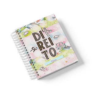 Caderno Personalizado Direito (#01) - A5 15x21cm (PEQUENO) - Com 100 Folhas