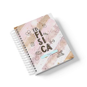 Caderno Personalizado Educação Física (#01) - A5 15x21cm (PEQUENO) - Com 100 Folhas