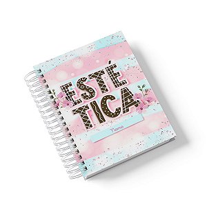 Caderno Personalizado Estética (#01) - A5 15x21cm (PEQUENO) - Com 100 Folhas