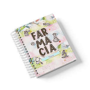 Caderno Personalizado Farmácia (#01) - A5 15x21cm (PEQUENO) - Com 100 Folhas