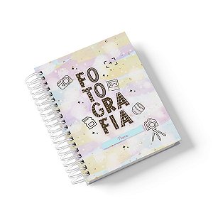 Caderno Personalizado Fotografia (#01) - A5 15x21cm (PEQUENO) - Com 100 Folhas