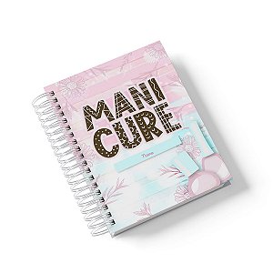 Caderno Personalizado Manicure (#01) - A5 15x21cm (PEQUENO) - Com 100 Folhas