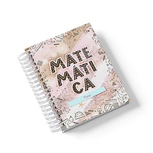 Caderno Personalizado Matemática (#01) - A5 15x21cm (PEQUENO) - Com 100 Folhas