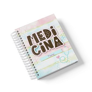 Caderno Personalizado Medicina (#01) - A5 15x21cm (PEQUENO) - Com 100 Folhas