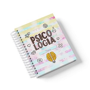 Caderno Personalizado Psicologia (#01) - A5 15x21cm (PEQUENO) - Com 100 Folhas