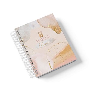 Caderno Personalizado Makeup (#04) - A5 15x21cm (PEQUENO) - Com 100 Folhas