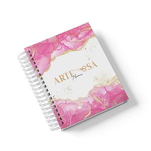 Caderno Personalizado Artesã (#06) - A5 15x21cm (PEQUENO) - Com 100 Folhas
