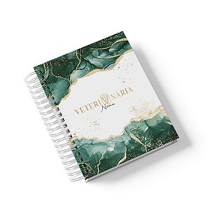 Caderno Personalizado Veterinária (#06) - A5 15x21cm (PEQUENO) - Com 100 Folhas