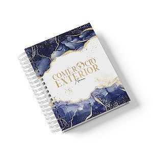 Caderno Personalizado Comércio Exterior (#06) - A5 15x21cm (PEQUENO) - Com 100 Folhas