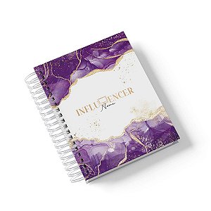 Caderno Personalizado Influencer (#06) - A5 15x21cm (PEQUENO) - Com 100 Folhas