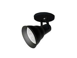 Spot taschibra circular hol 1xe27 par30/preto fosco