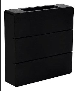 Arandela led taschibra pilar 6w 6500k preto/
