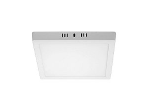 Painel led 18w lux quadrado sobrepor 6500k