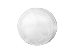 Plafon redondo Laguna  30CM  vidro  Murano 2XE27/branca