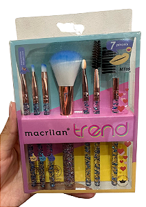 kit 7 pincel da macrilan linha trend