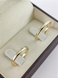 ALIANÇA ABAULADO 2MM OURO 18K